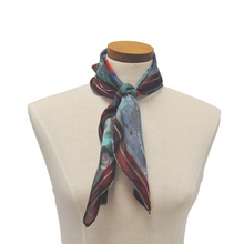 Load image into Gallery viewer, Pond Flower Silk Chiffon Scarf
