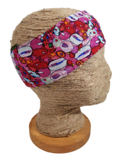 Charger l&#39;image dans la galerie, Pink Bubbles Headband Lined
