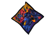 Load image into Gallery viewer, Blue Lemons Cotton Silk Scarf
