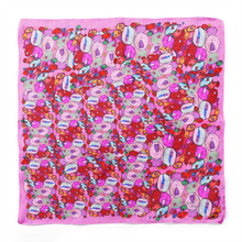 Load image into Gallery viewer, Pink Bubbles Silk Chiffon Scarf
